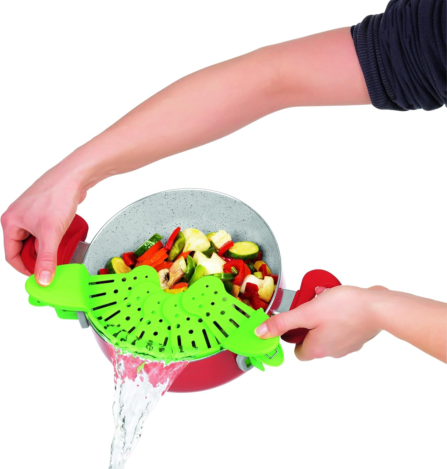 GOURMETmaxx 00017 Abgießhilfe, Kunststoff, lindgrün, 26.50 x 13 x 8.50 cm — Ansicht 6
