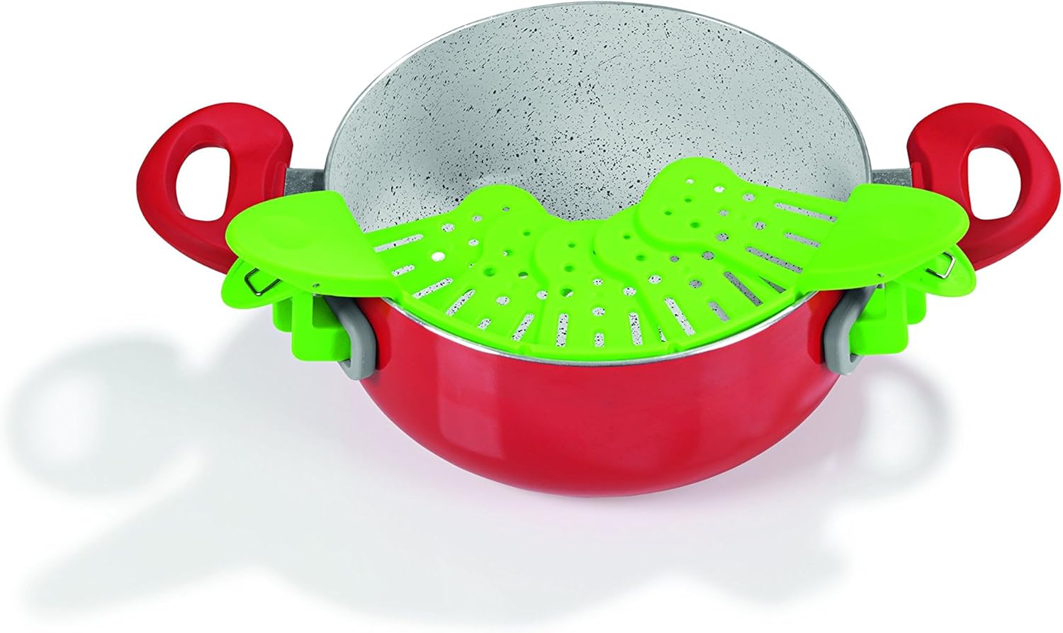 GOURMETmaxx 00017 Abgießhilfe, Kunststoff, lindgrün, 26.50 x 13 x 8.50 cm