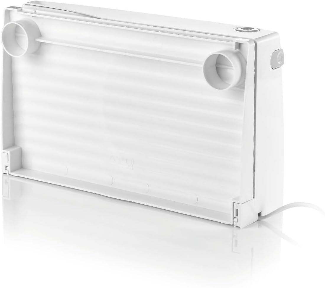 GOURMETmaxx Allesschneider 150W Weiß | Elektrisch mit Edelstahl-Klinge & Fingerschutz | Für Brot, Wurst, Käse, Fleisch & Gemüse | Schnittstärke 1,5–15 mm | Klinge herausnehmbar & leicht zu reinigen — Ansicht 4