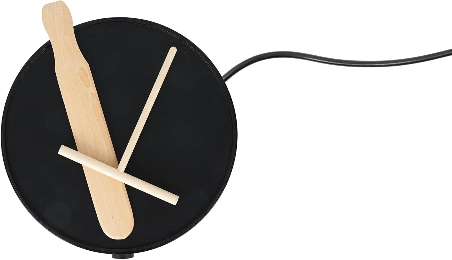 GOURMETmaxx Crepes Maker 30 cm Antihaft-Platte | 1200W Crepesplatte mit Temperaturregler | Crepes Eisen mit Dual-Leuchtanzeige | inkl. Holz-Teigverteiler & Wender | Crepe Maker für süß & herzhaft — Ansicht 5