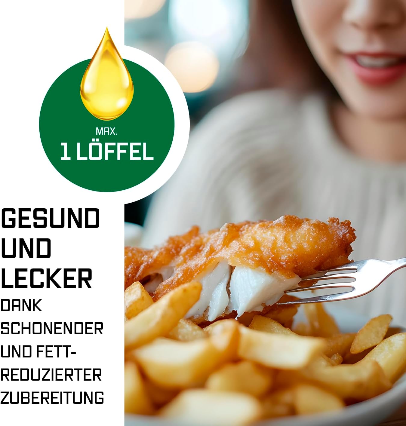GOURMETmaxx Doppelkammer Heißluftfritteuse - 2 x 4,5 L | Synchro-Garzonen Airfryer | Fritteuse mit LED-Touchscreen, Farb-Icons | Heißluftfritteuse 2 Kammern mit 12 Programmen | fast ohne Öl frittieren — Ansicht 6