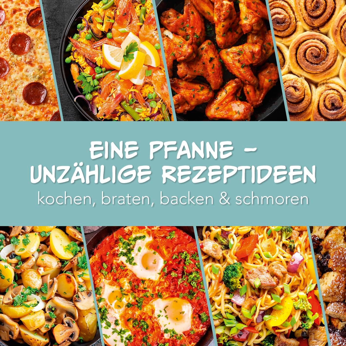 GOURMETmaxx elektrische Pizza-Pfanne mit Thermostat, Glasdeckel & Antihaftbeschichtung | Multifunktionspfanne mit ⌀ 42 cm Durchmesser & 1500 Watt | Pizza Pan - ideal für Partys — Ansicht 6