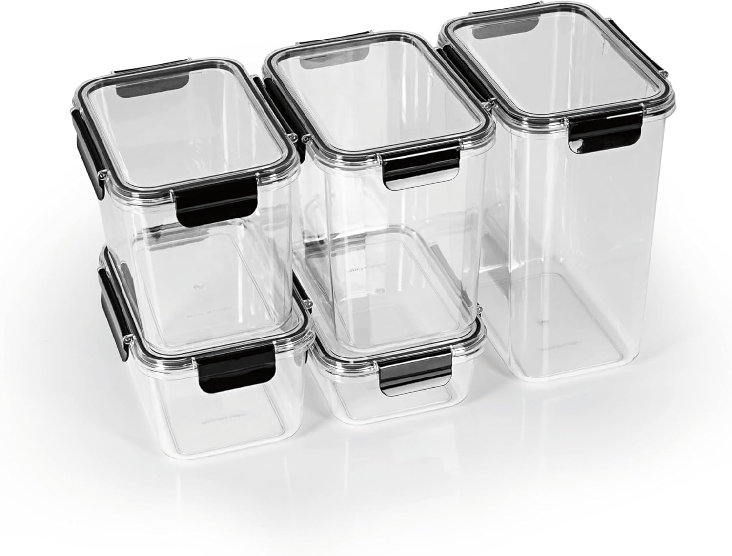 GOURMETmaxx Frischhaltedosen in verschiedenen Größen 5er-Set | Tropfsicher, langlebig und perfekt für jedes Lebensmittel | Geeignet für den Gefrierschrank und die Spülmaschine