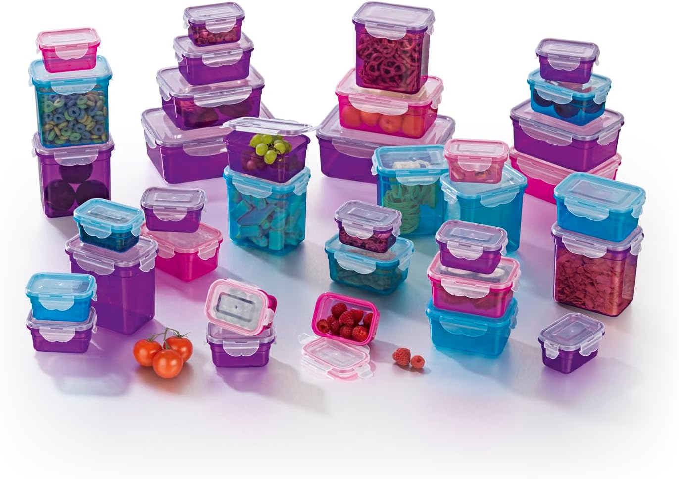 GOURMETmaxx Frischhaltedosen klick-it 18er Set | BPA-freie Vorratsdosen Spülmaschinen-, Mikrowellen-, und Gefriergeeignet | Luftdicht & Auslaufsicher & Stapelbar | Lebensmittelbehälter klein bis groß