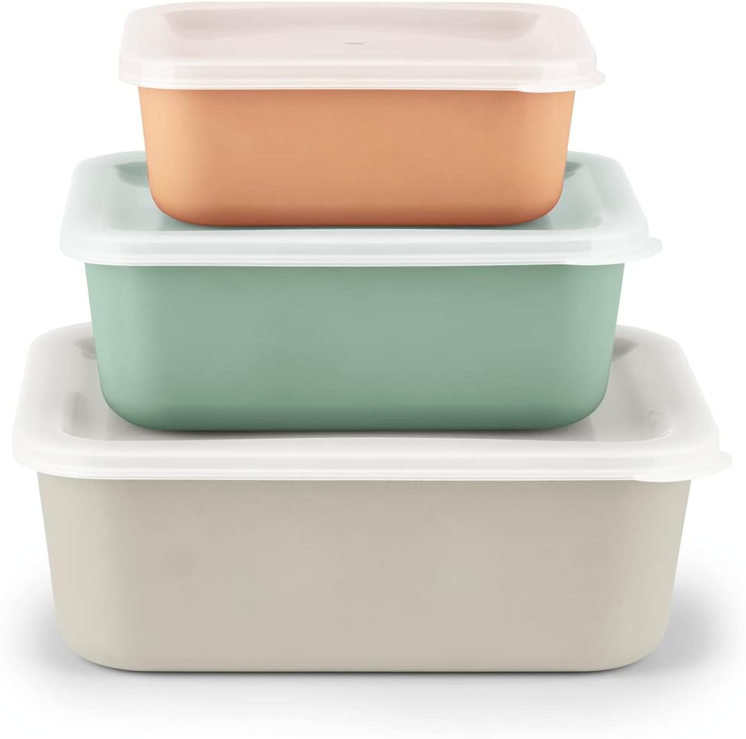 GOURMETmaxx Frischhaltedosen Set aus recyceltem PET | 3 teilliges Vorratsdosen Set (380ml – 740ml – 1340ml) | mikrowellen- und gefrierschrankgeeignet | nachhaltige Aufbewahrungsboxen für Lebensmittel