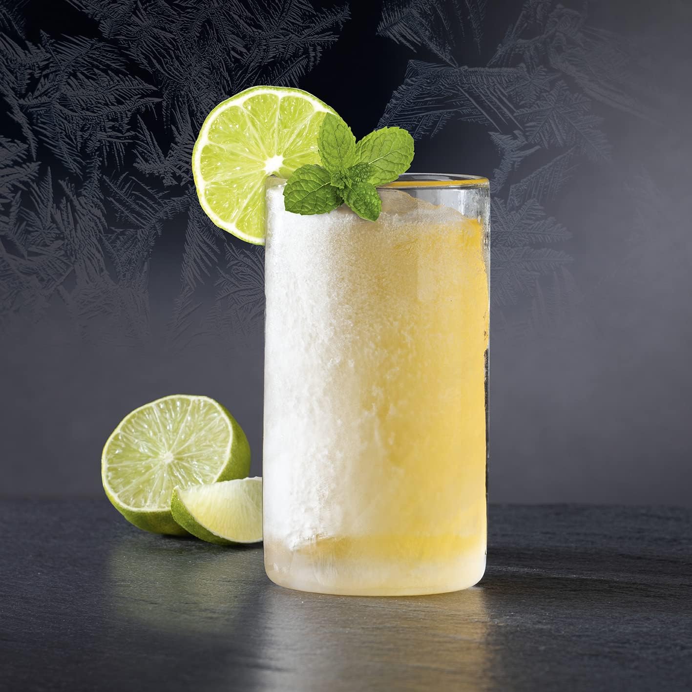 GOURMETmaxx Glas selbstkühlend - 2er-Set je 280 ml | Cooling-Gel im Glasmantel gefriert bei -4 °C | Kalte Getränke in nur 2–3 Min. | Immer wieder verwendbar [Borosilikatglas] — Ansicht 2