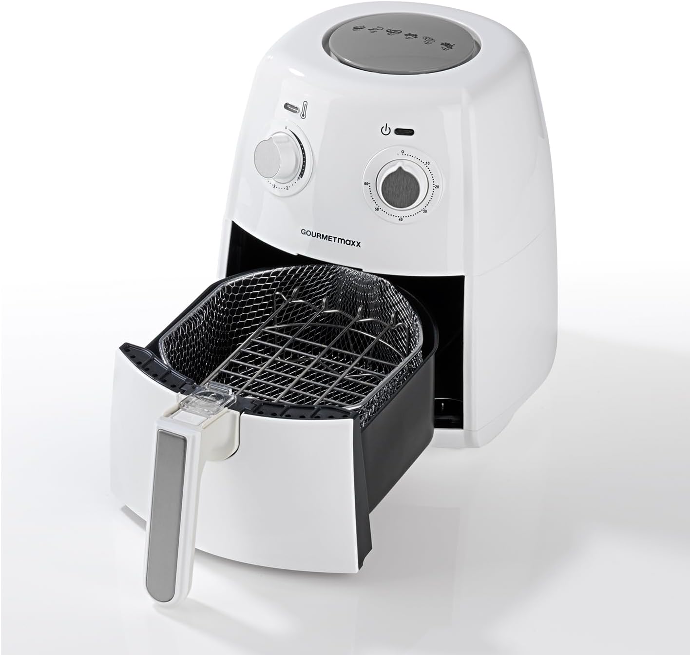 GOURMETmaxx Grillrost aus Edelstahl | Zubehör für die Heißluft-Fritteuse 2,5L | Bratgestell für AirFryer | Ideal für das Braten, Rösten oder Garen |Einfache Reinigung — Ansicht 2