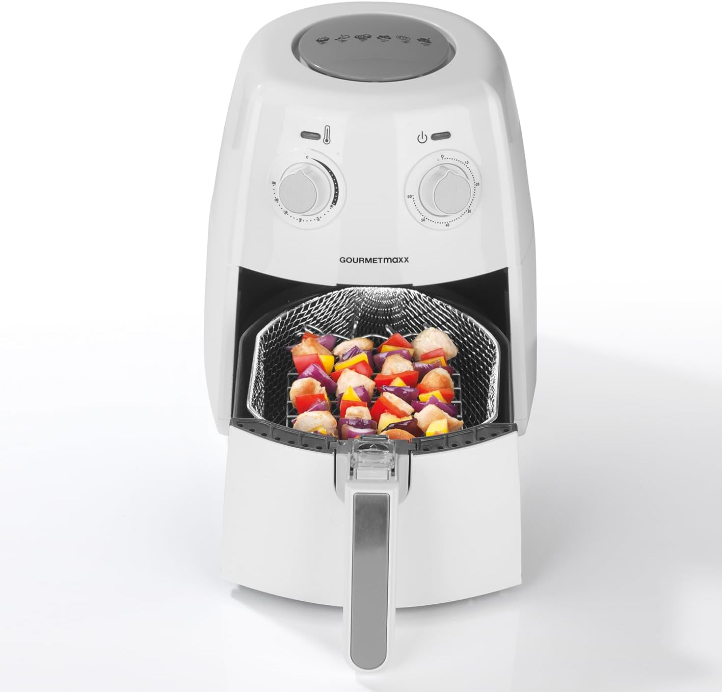 GOURMETmaxx Grillrost aus Edelstahl | Zubehör für die Heißluft-Fritteuse 2,5L | Bratgestell für AirFryer | Ideal für das Braten, Rösten oder Garen |Einfache Reinigung — Ansicht 4