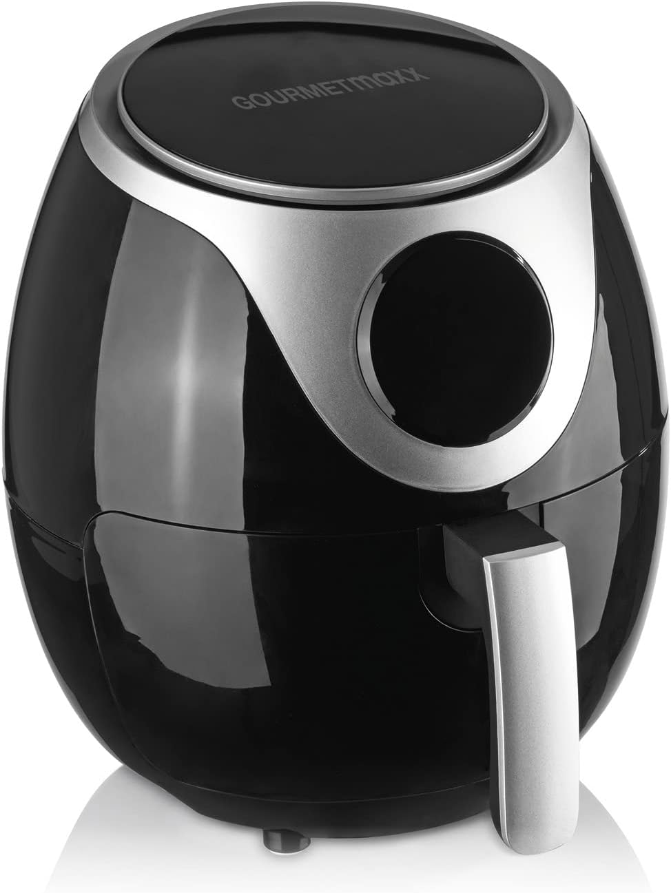 GOURMETmaxx Heißluft-Fritteuse Digital | 60 Min Timerfunktion und automatische Abschaltung | Fett- und geruchsarme Zubereitung mit 6 Programmen | 3 Liter Fassungsvermögen [schwarz]...
