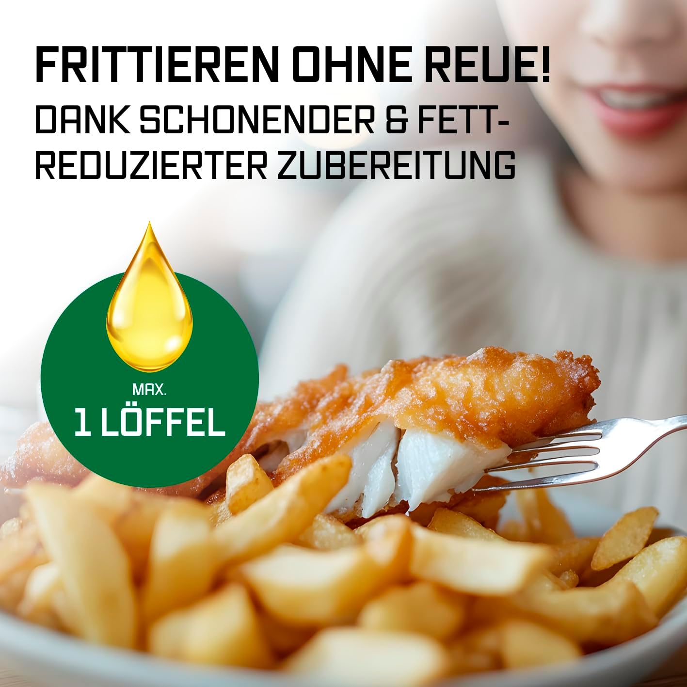 GOURMETmaxx Heißluftfritteuse 4,5L – Airfryer 1400W mit digitalem Farbdisplay, Timer, automatischer Abschaltung & Überhitzungsschutz, spülmaschinenfestes Zubehör, fettfrei frittieren – Schwarz — Ansicht 6