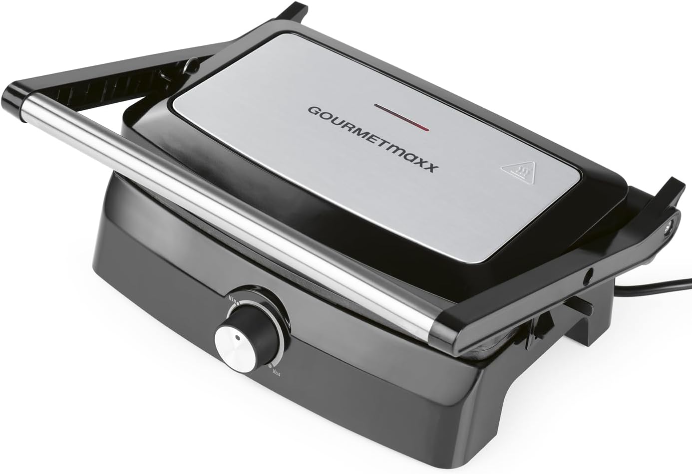 GOURMETmaxx Kontaktgrill mit Antihaftbeschichtung, 1000 Watt, stufenlos einstellbar, Cool-Touch-Griff — Ansicht 2