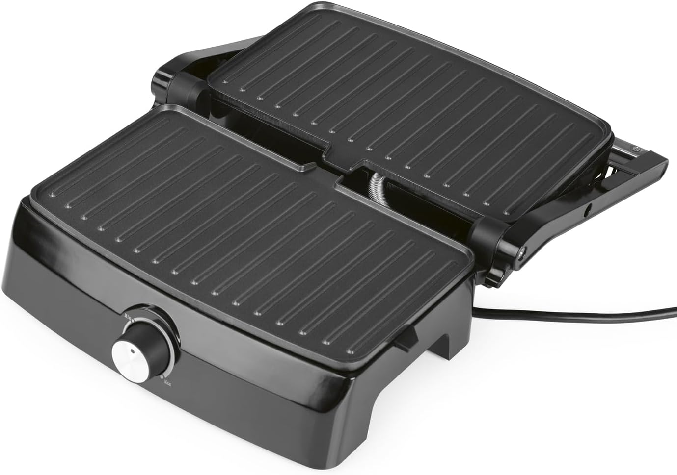 GOURMETmaxx Kontaktgrill mit Antihaftbeschichtung, 1000 Watt, stufenlos einstellbar, Cool-Touch-Griff — Ansicht 4