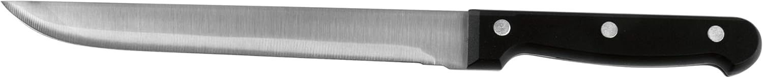 GOURMETmaxx Messerblock 6-tlg. | Edelstahl-Küchenmesser inkl. Koch-, Brot-, Santoku-, Tranchier- & Schälmesser | ergonomische Griffe, flexibler Borsteneinsatz | rutschfest, stabil, leicht zu reinigen — Ansicht 3