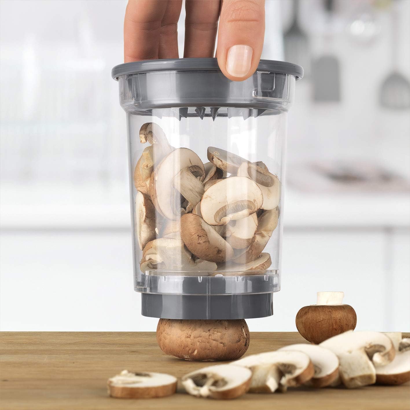 GOURMETmaxx Multi-Schneider | 4in1 8-TLG. | Obst- und Gemüseschneider | Spiralschneider | Würfelschneider | Zerkleinerer | mit Aufbewahrungsbehälter — Ansicht 3