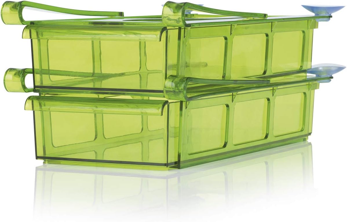 GOURMETmaxx Neu in XXL Klemm-Schublade für Kühlschrank 2er-Set 31cm — Ansicht 6