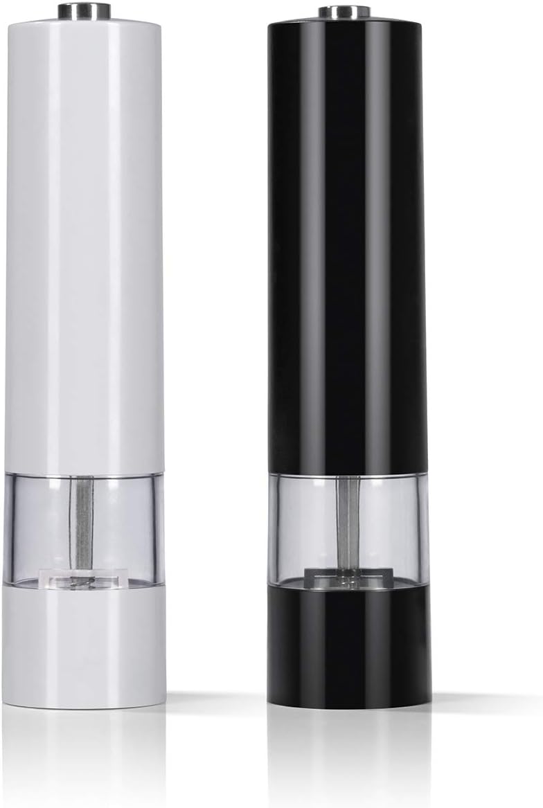 GOURMETmaxx Salz- & Pfeffermühle 2-TLG. Mit Keramikmahlwerk und LED Beleuchtung - 6V Extra starker batteriebetriebener Motor — Ansicht 2