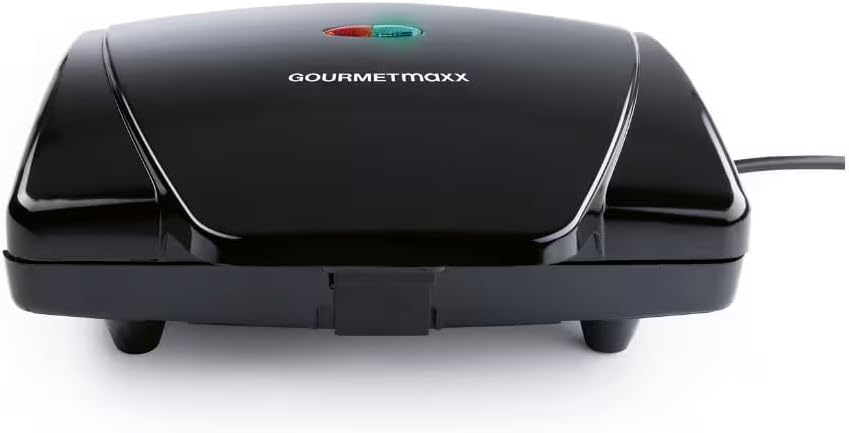 GOURMETmaxx Waffeleisen Belgische Waffeln 750W schwarz inkl. Kontrollleuchten — Ansicht 2