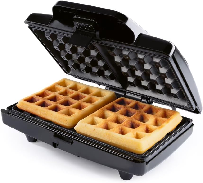 GOURMETmaxx Waffeleisen Belgische Waffeln 750W schwarz inkl. Kontrollleuchten — Ansicht 4