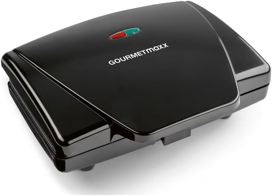 GOURMETmaxx Waffeleisen Belgische Waffeln 750W schwarz inkl. Kontrollleuchten