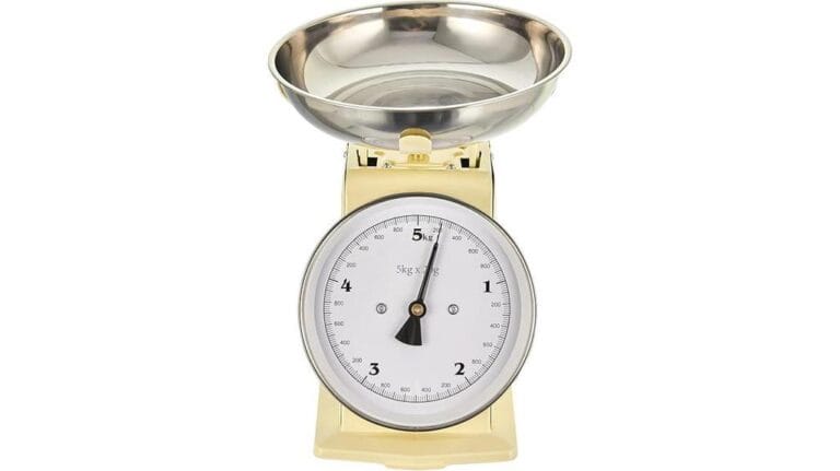 retro charm gourmetmaxx kitchen scale